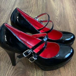 Black Mary Jane costume heels